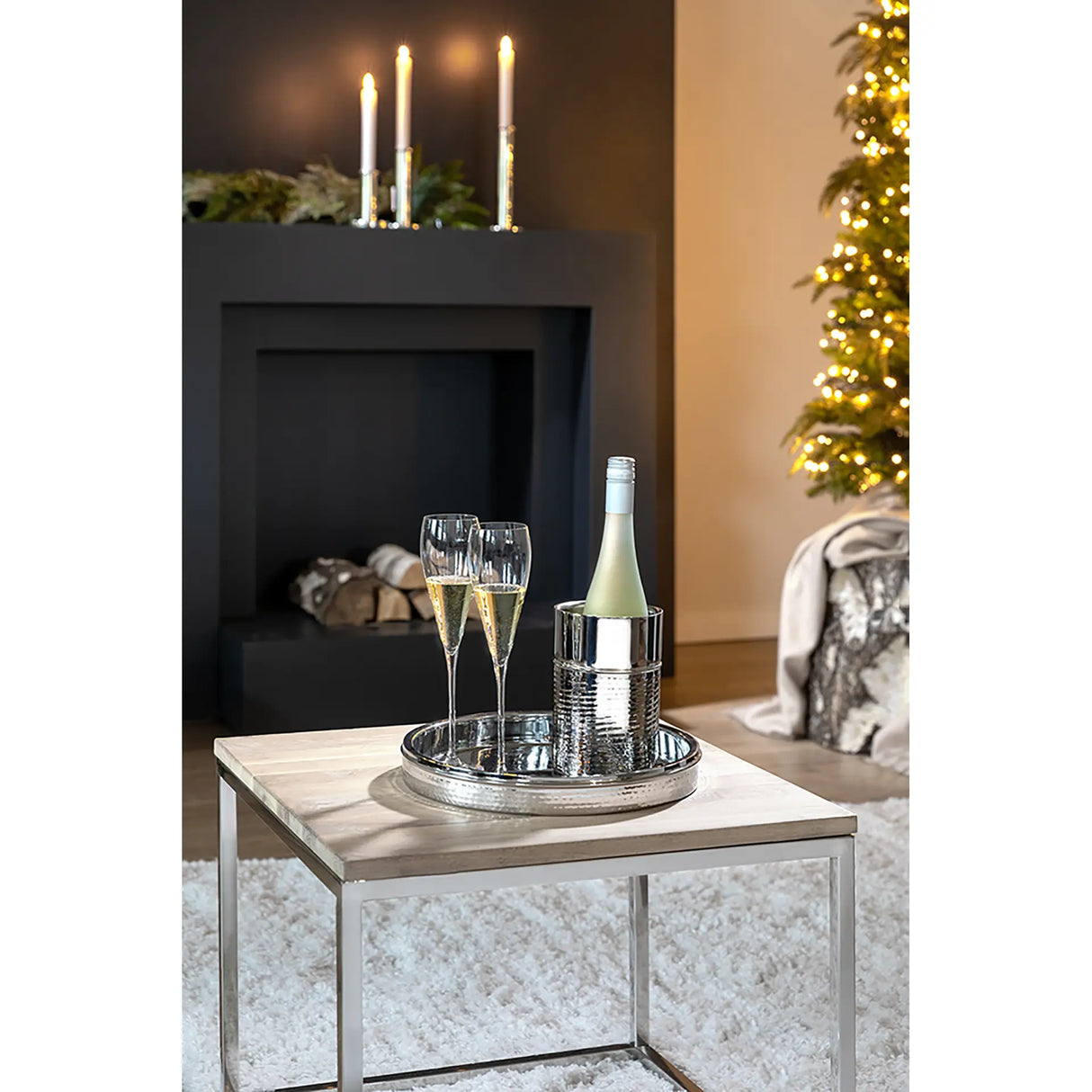 Weinkühler – Doppelwandig, Glattes Edelstahl, Outdoorgeeignet - Nassau | Fink Living