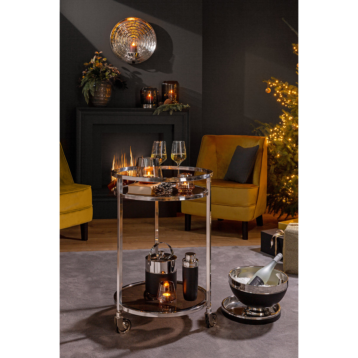 Punchbowl – Schwarzer Stahl, Doppelwandig, Mattes Finish - Andor | Fink Living