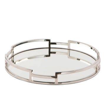 Tablett – Spiegeleinsatz, Poliertes Edelstahl, Eleganter Akzent - Hommage | Fink Living