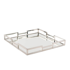 Tablett – Spiegeleinsatz, Poliertes Edelstahl, Eleganter Akzent - Hommage | Fink Living