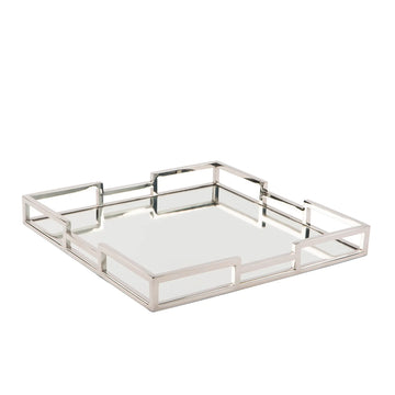 Tablett – Spiegeleinsatz, Poliertes Edelstahl, Eleganter Akzent - Hommage | Fink Living