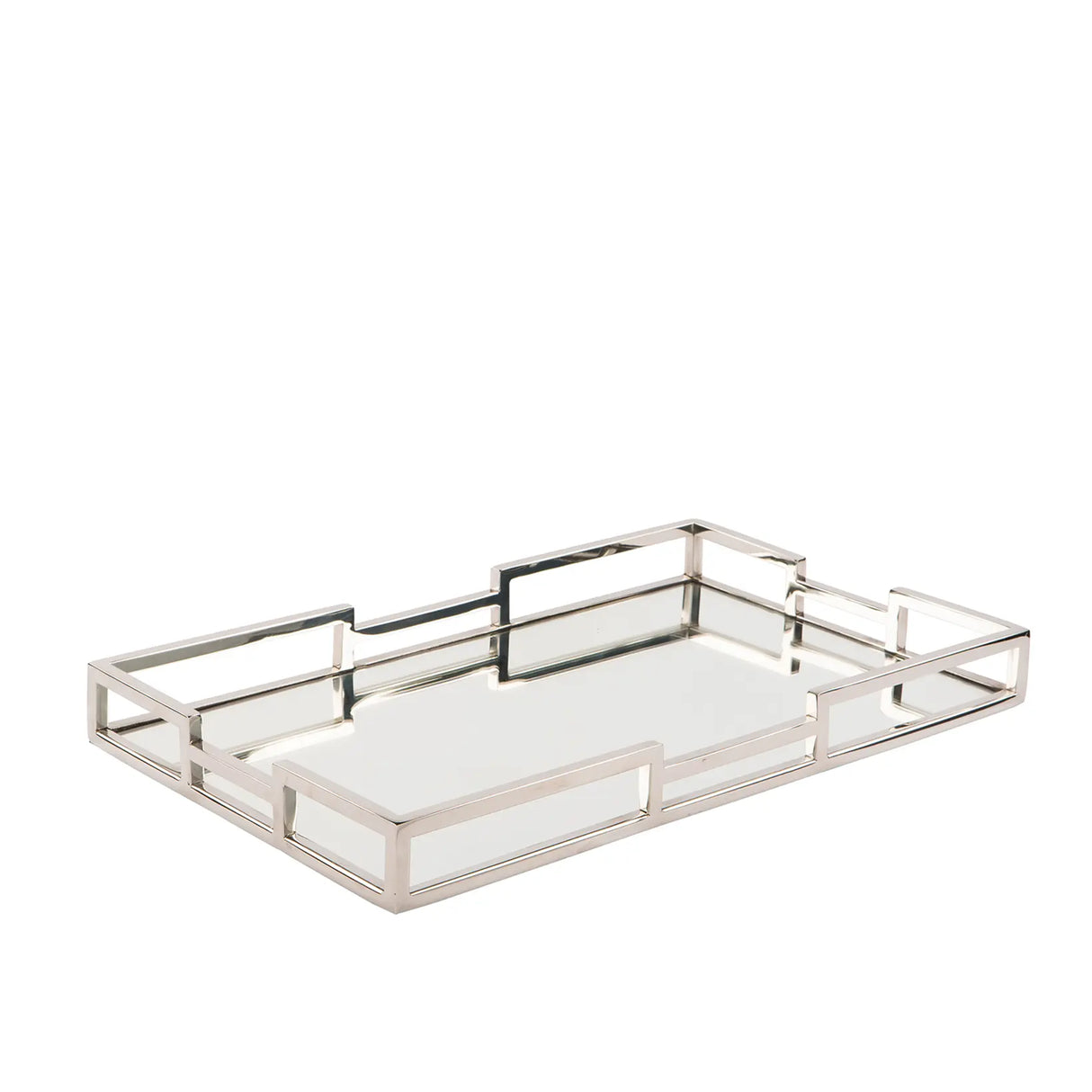 Tablett – Spiegeleinsatz, Poliertes Edelstahl, Eleganter Akzent - Hommage | Fink Living