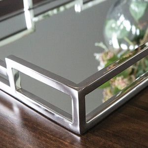 Tablett – Spiegeleinsatz, Poliertes Edelstahl, Eleganter Akzent - Hommage | Fink Living