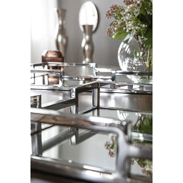 Tablett – Spiegeleinsatz, Poliertes Edelstahl, Eleganter Akzent - Hommage | Fink Living