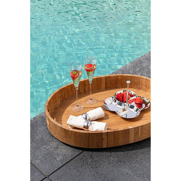Serviettenring – Hammerschlag, Edelstahl, Geschenkbox - Ora | Fink Living