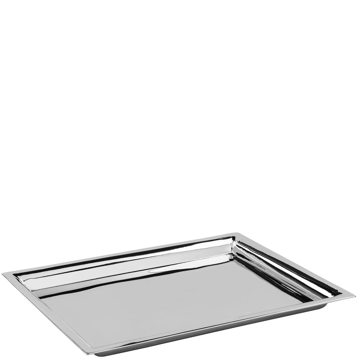 Tablett – Gehämmerter Edelstahl, Rechteckige Form, Vielseitiges Design - Nagano | Fink Living