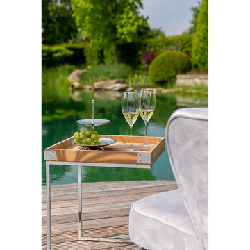 Etagere – Zweistufig, Edelstahl, Modern - Samuel | Fink Living