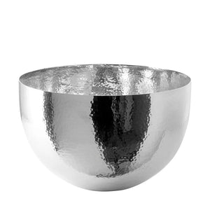 Schale – Polierter Stahl, Feines Dekor, Hammerschlag Optik - Mirta | Fink Living