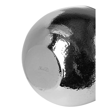 Schale – Polierter Stahl, Feines Dekor, Hammerschlag Optik - Mirta | Fink Living