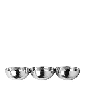 Schalen – Dreiteiliges Set, Schlichte Form, Glänzender Stahl - Picca | Fink Living