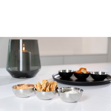 Schalen – Dreiteiliges Set, Schlichte Form, Glänzender Stahl - Picca | Fink Living