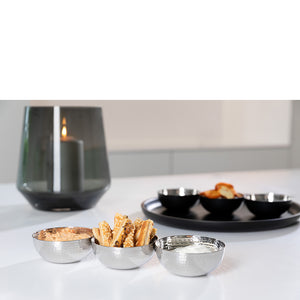 Schalen – Dreiteiliges Set, Schlichte Form, Glänzender Stahl - Picca | Fink Living