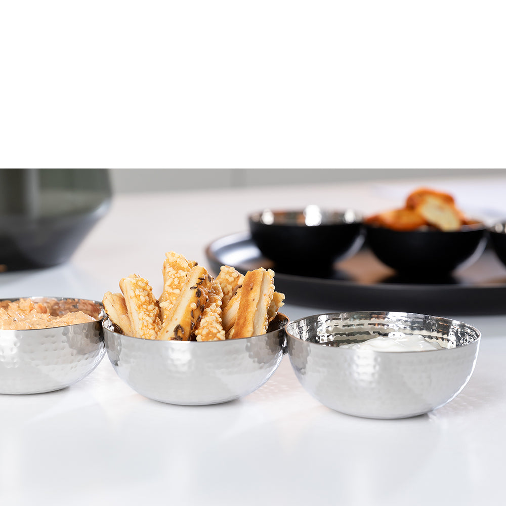 Schalen – Dreiteiliges Set, Schlichte Form, Glänzender Stahl - Picca | Fink Living