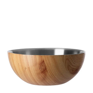 Schale – Holzdekor, Matte Fläche, Doppelte Wand - Timber | Fink Living