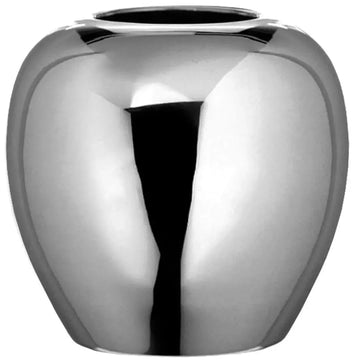 Vase – Vernickeltes Eisen, Gehämmerte Oberfläche, Zeitlose Form - Losone | Fink Living