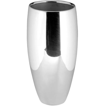 Vase – Vernickeltes Eisen, Gehämmertes Design, Handgefertigte Oberfläche - Africa | Fink Living