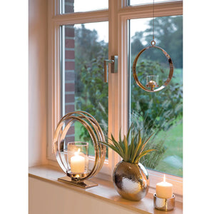 Vase – Eisen, Nickelbeschichtet, Hammerschlag - Luna | Fink Living