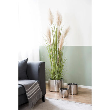 Topf – Edelstahl, Hammerschlag, Wetterfest - Nossa | Fink Living