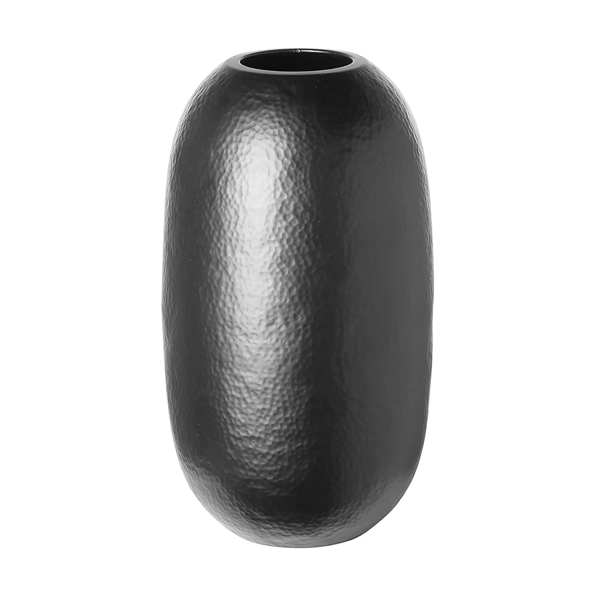 Vase – Mattes Eisen, Schwarze Oberfläche, Zeitlose Form - Brasil | Fink Living