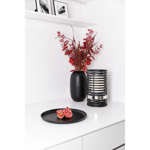 Vase – Mattes Eisen, Schwarze Oberfläche, Zeitlose Form - Brasil | Fink Living