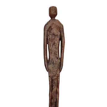 Skulptur – Antike Optik, Braunes Aluminium, Schlanke Form - Augusto | Gilde