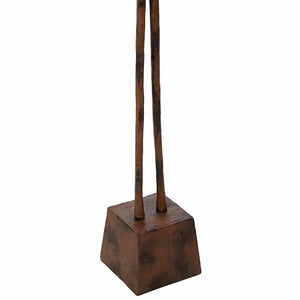Skulptur – Antike Optik, Braunes Aluminium, Schlanke Form - Augusto | Gilde