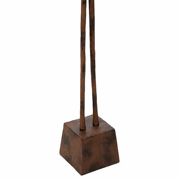 Skulptur – Antike Optik, Braunes Aluminium, Schlanke Form - Augusto | Gilde