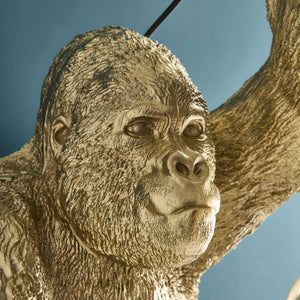 Wandleuchte – Skulpturales Design, Markantes Tiermotiv, Polyresin-Konstruktion, Goldfinish – Jungle Jack | WERNS