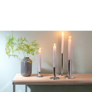 Kerzenständer – Nickeloptik, Stahl, Modern - Ritmo | Fink Living