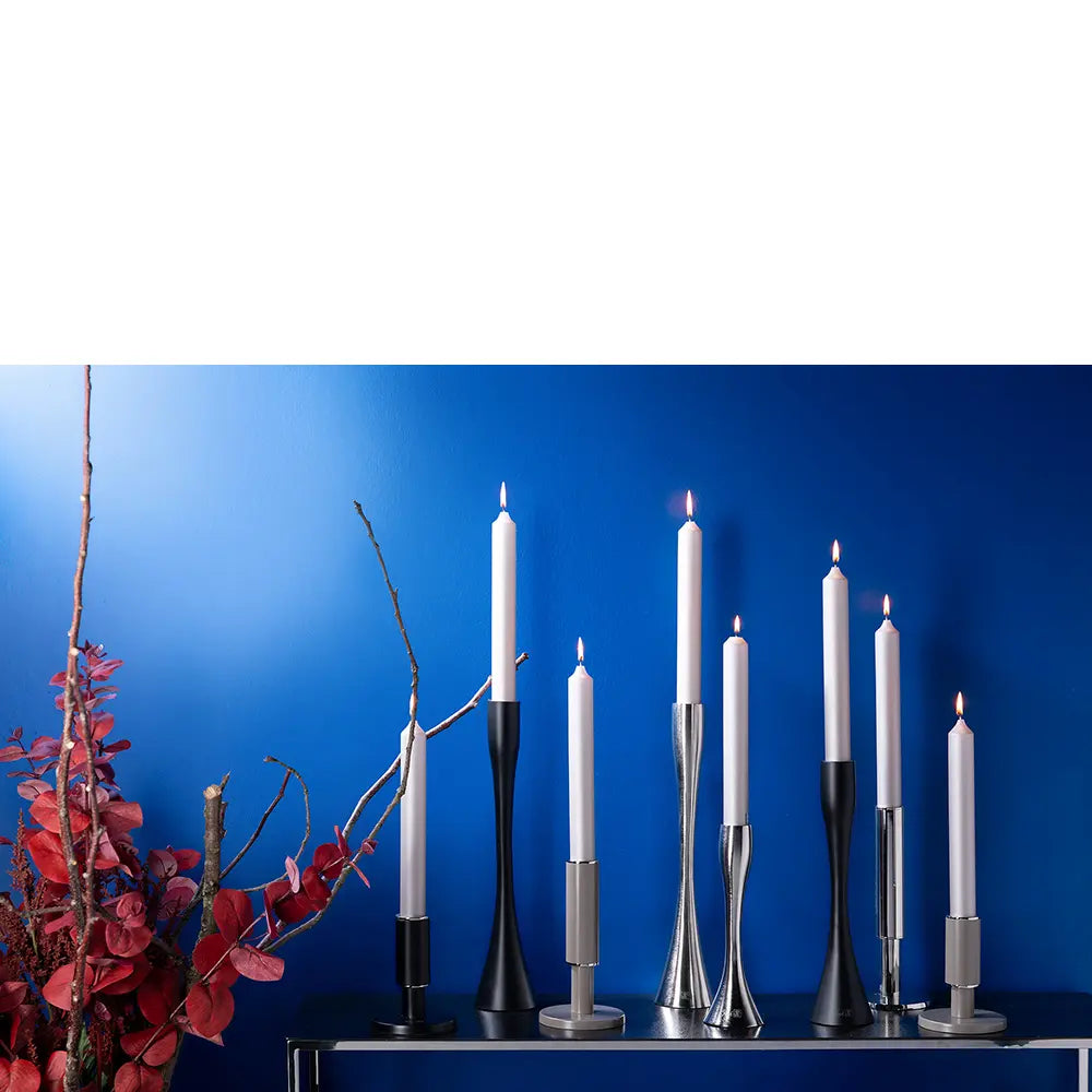 Kerzenständer – Nickeloptik, Stahl, Modern - Ritmo | Fink Living
