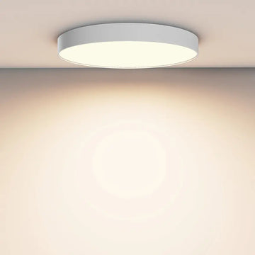White aluminum ceiling light with integrated LED and warm white light – Zon | Maytoni