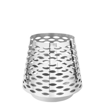 Windlicht – Durchbrochenes Design, Edelstahloptik, Dekorative Lichtakzente - Luma | Fink Living