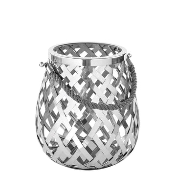 Lantern – Geflechtoptik, Metalllook, Modern - Otis | Fink Living