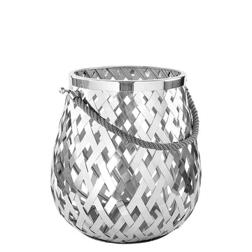 Lantern – Geflechtoptik, Metalllook, Modern - Otis | Fink Living