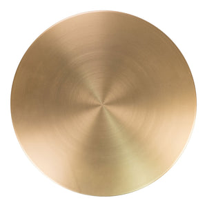 Beistelltisch – Marmor Weiß, Messing-Look, 52cm - Lecco | House Nordic
