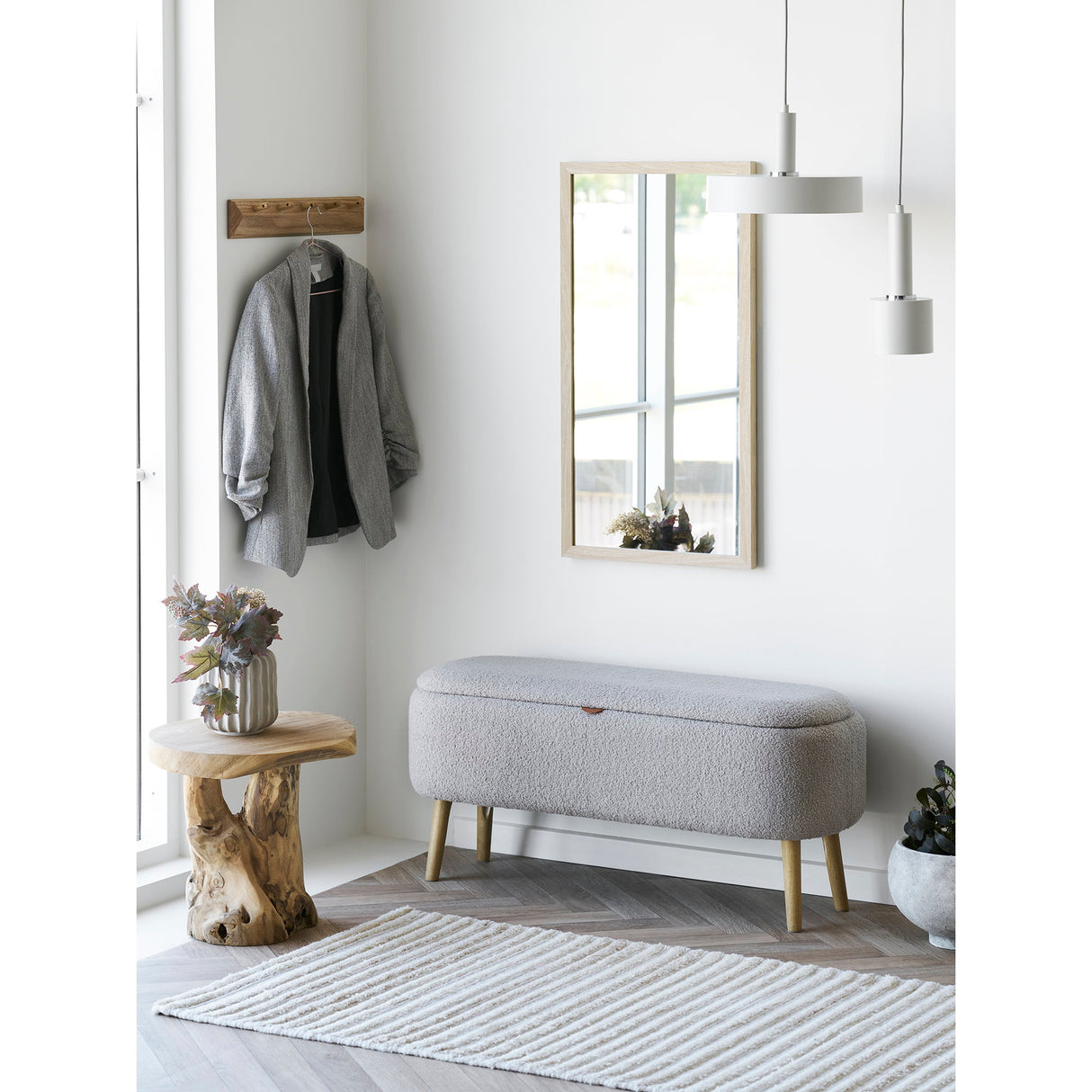 Beistelltisch – Natur, Teakholz, 45 cm hoch - Palena | House Nordic