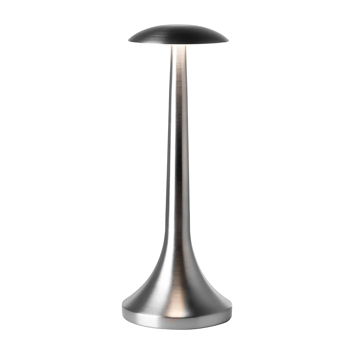 Tischleuchte - Dimmbares Licht, Silberne Optik, Ladestation - Illuma | Fink Living