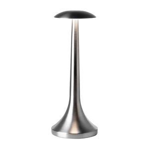 Tischleuchte - Dimmbares Licht, Silberne Optik, Ladestation - Illuma | Fink Living
