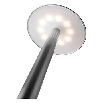 Tischleuchte - Dimmbares Licht, Silberne Optik, Ladestation - Illuma | Fink Living