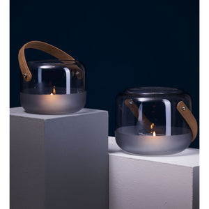 Windlicht Mundgeblasenes Glas Ledergriff Frostboden – Marlon | Philippi