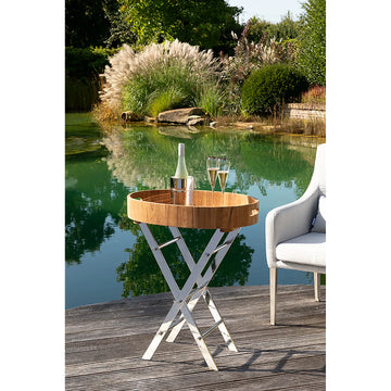 Tisch – Helles Teak, Klappgestell, Außenbereich - Rodeo | Fink Living