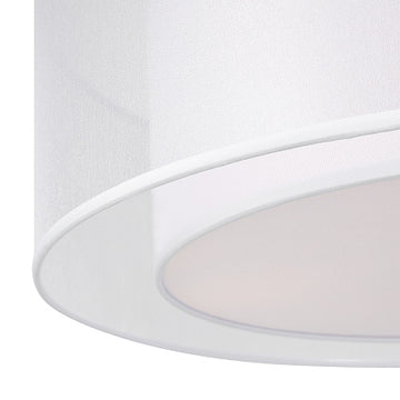 Ceiling light chrome-plated fabric shade white 3×E27 – MOD613CL-03W1 | Maytoni