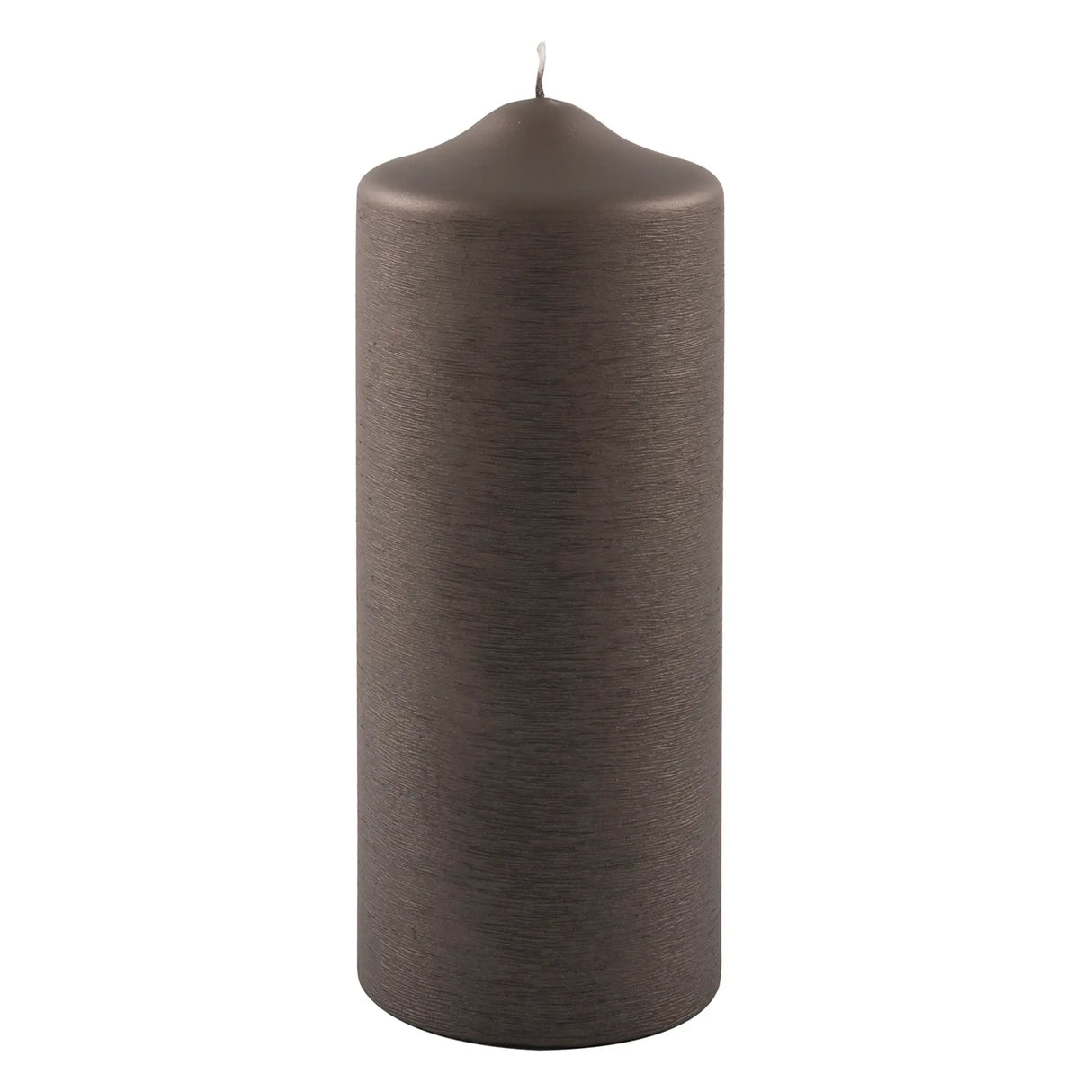 Stumpenkerze – Metallic-Optik, Gebürstetes Finish, Elegant - Candle | Fink Living