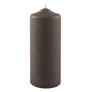 Stumpenkerze – Metallic-Optik, Gebürstetes Finish, Elegant - Candle | Fink Living