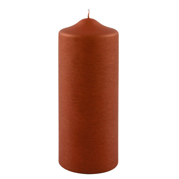 Stumpenkerze – Metallic-Optik, Gebürstetes Finish, Elegant - Candle | Fink Living