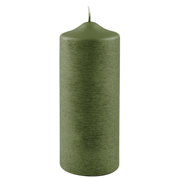 Stumpenkerze – Metallic-Optik, Gebürstetes Finish, Elegant - Candle | Fink Living