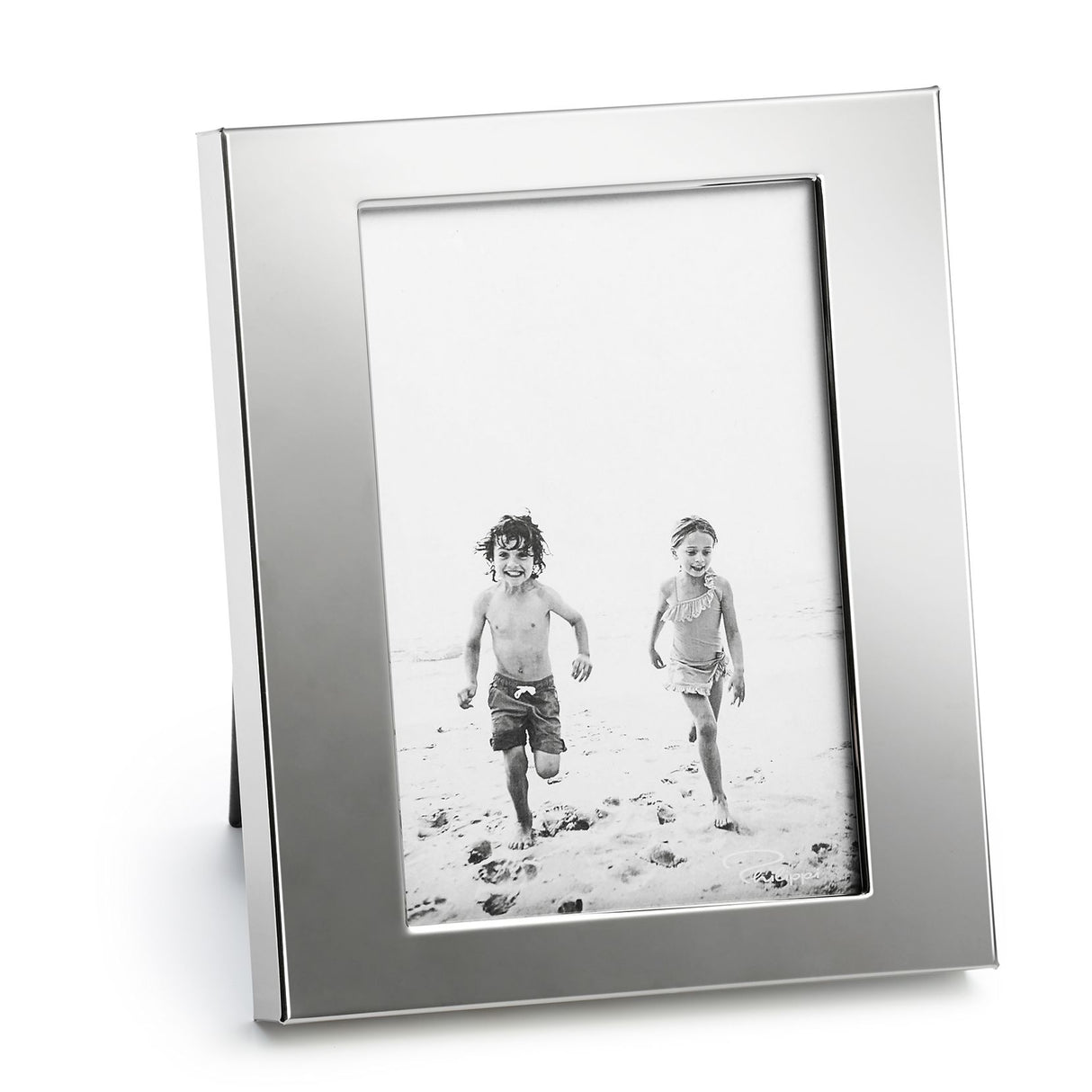 Photo Frame High-Gloss Nickel Finish, Minimalist-Timeless Design, Elegant Photo Presentation – La Plage | Philippi