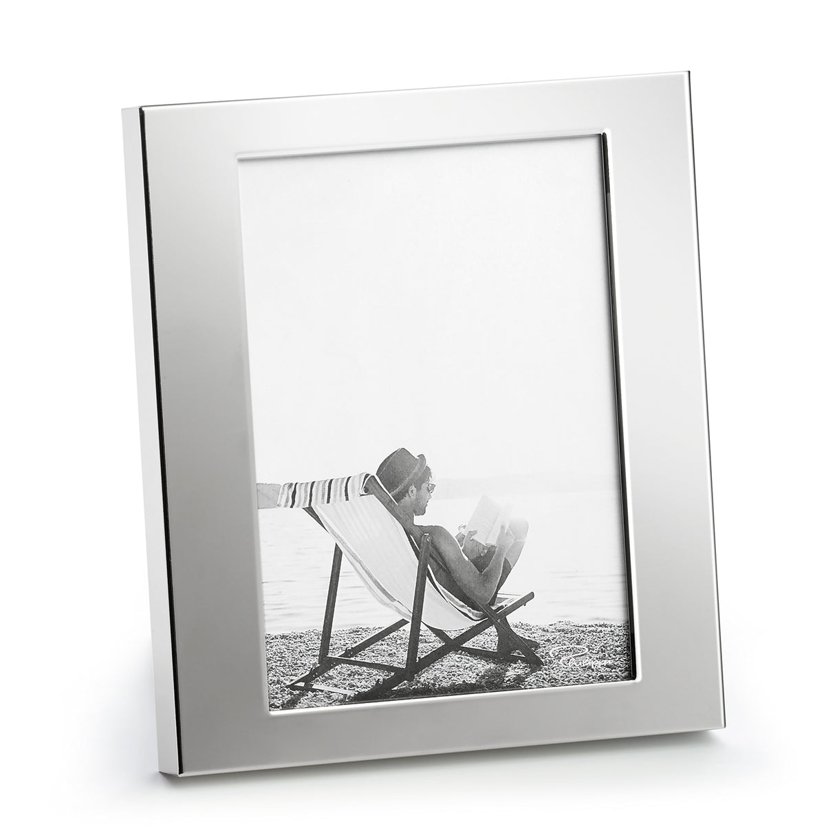 Photo Frame High-Gloss Nickel Finish, Minimalist-Timeless Design, Elegant Photo Presentation – La Plage | Philippi