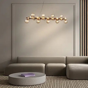 Pendant light with chrome-colored metal frame and smoke-grey mirrored glass shades in a modern design – Dallas | Maytoni