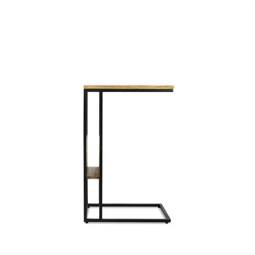 Bank Table - Mango Wood, Metal Frame, Storage Compartment | Benoa
